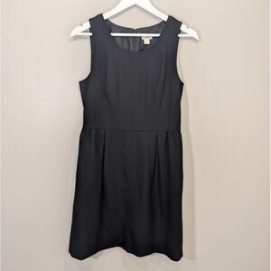 J. Crew Dress Wool Blend Sheath Black LBD - Size 8